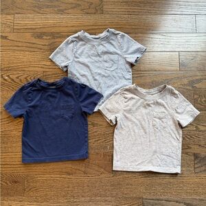 Hanna Andersson Slim Fit Pocket T Shirt Lot | Navy Gray Blue | Size 2